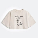 Stupid Goose Japan Streetwear Crop Top