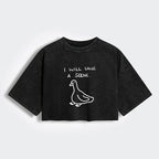 Stupid Goose Japan Streetwear Crop Top