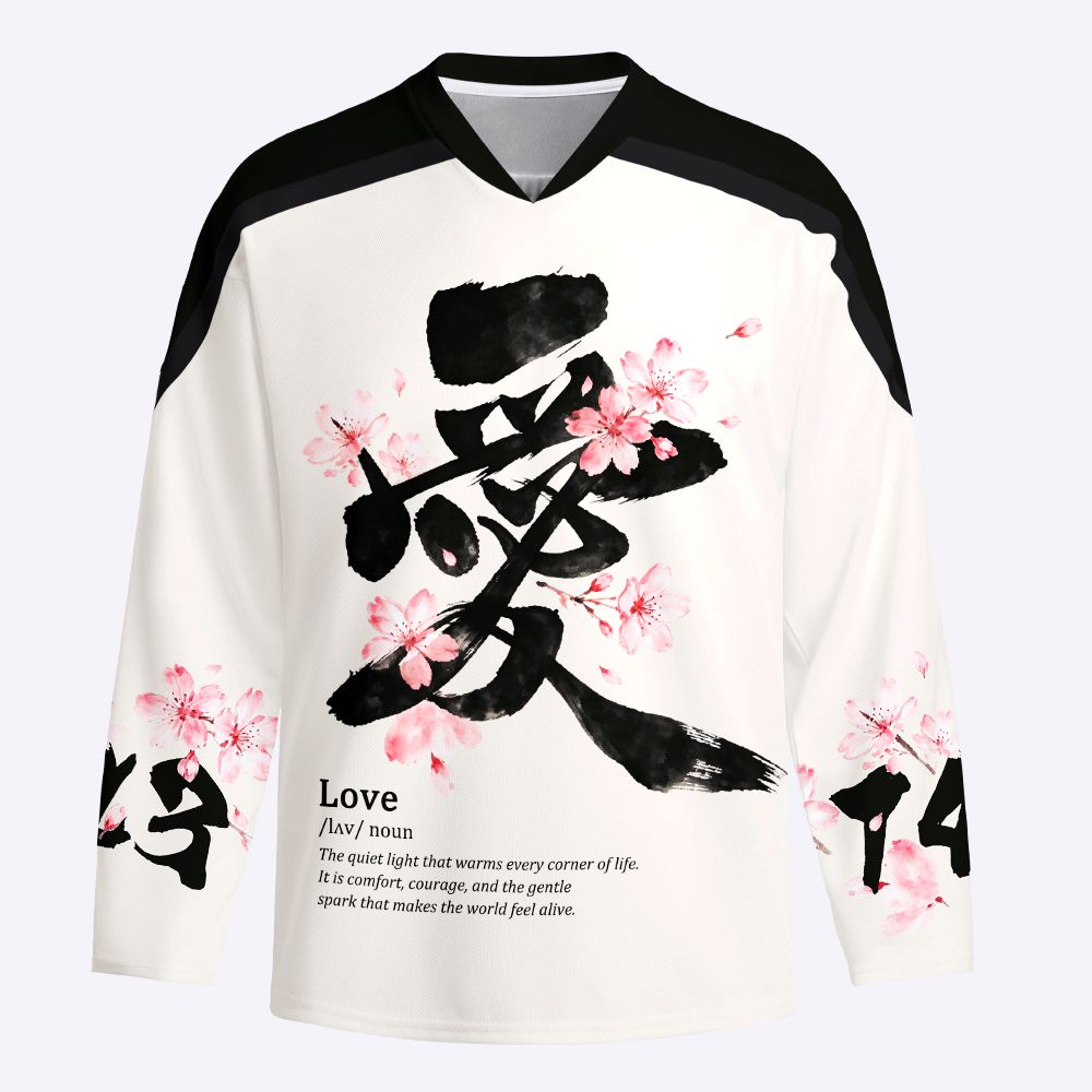 Kyoto-Lion Love In Bloom Long-Sleeve Hockey Jersey