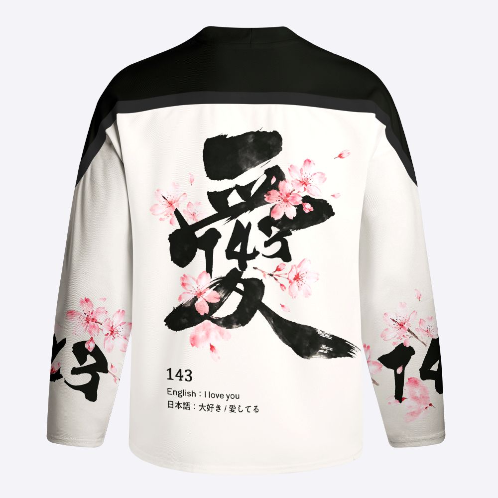 Kyoto-Lion Love In Bloom Long-Sleeve Hockey Jersey