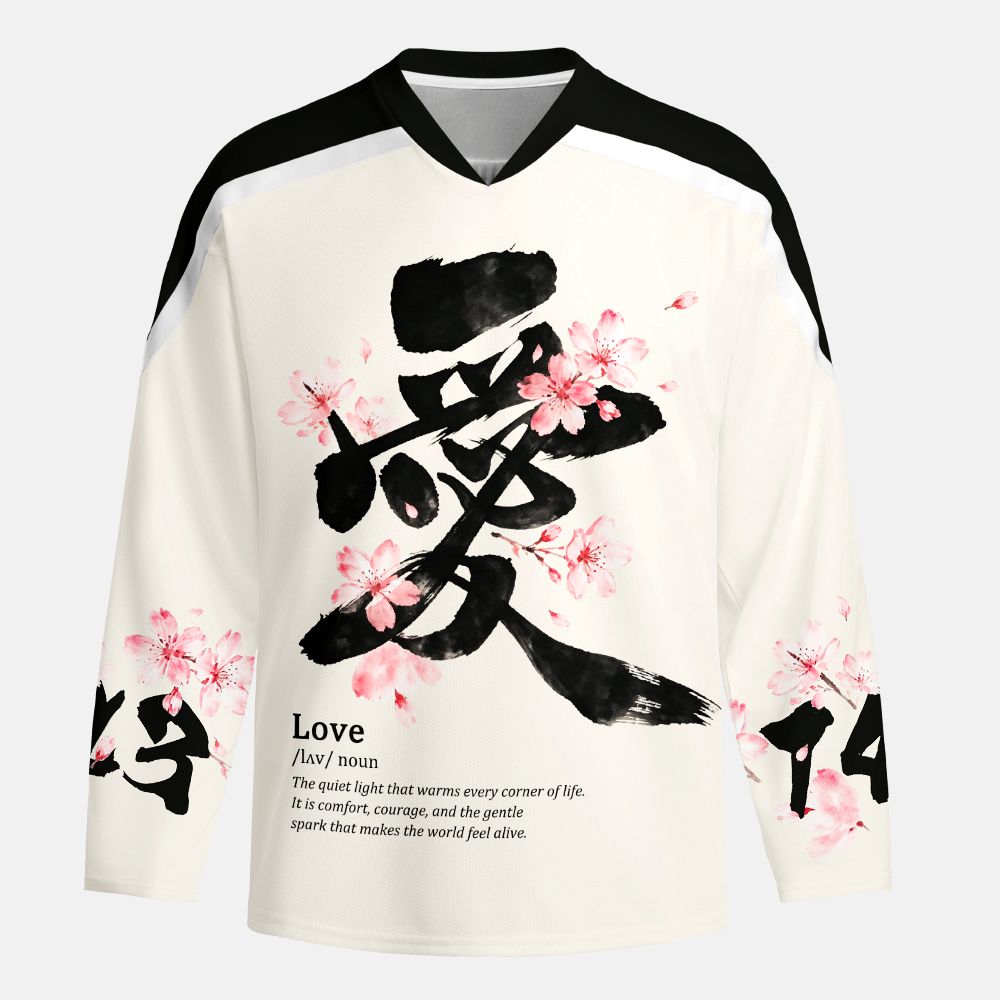 Kyoto-Lion Love In Bloom Long-Sleeve Hockey Jersey