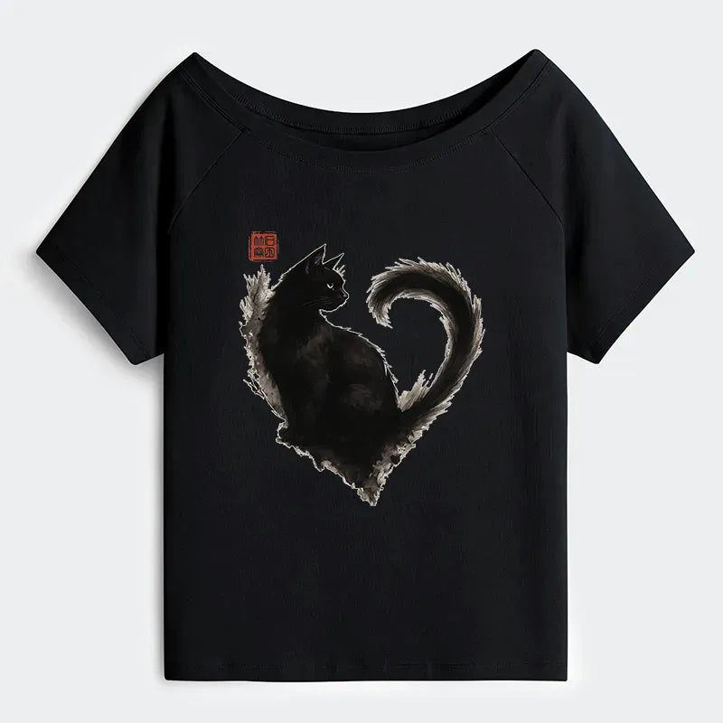 comfortable off shoulder shirt for summer streetwear