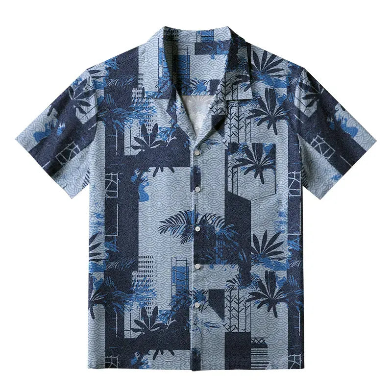 Kyoto Lion Aloha Hawaiian Shirt for Summer