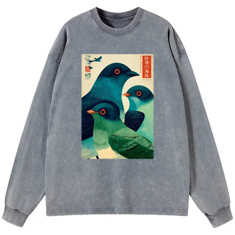 Japanese Washed Long Sleeve T-Shirt