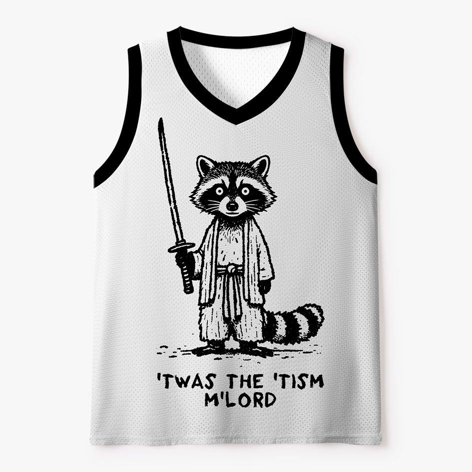 Kyoto-Lion Autism Meme Samurai Raccoon Ronin Mesh Tank Top