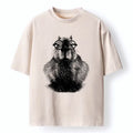 Smart Capybara Washed T-Shirt for Daily Wear
