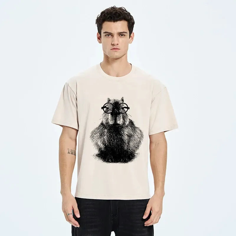 Japanese Capybara With Glasses T-Shirt