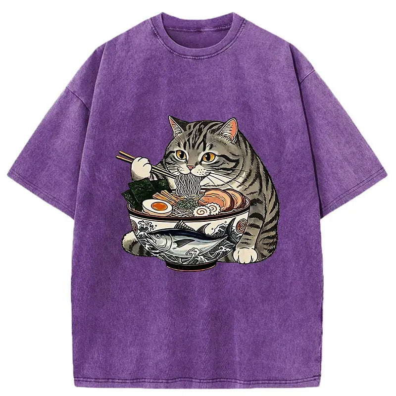 Washed Vintage T-Shirt for Summer Vacation