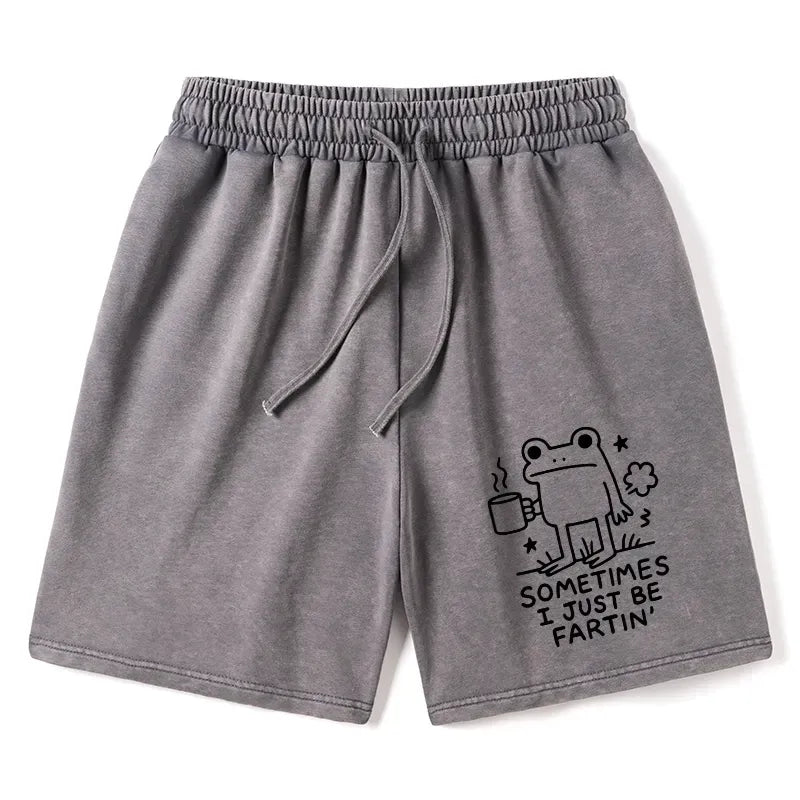 Funny Frog Japanese Washed Shorts