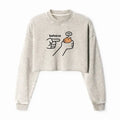 Capybara Washed Crop Sweatshirt for Women