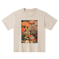 Kyoto-Lion Psychedelic Mushroom Paintings Kids Washed T-Shirt