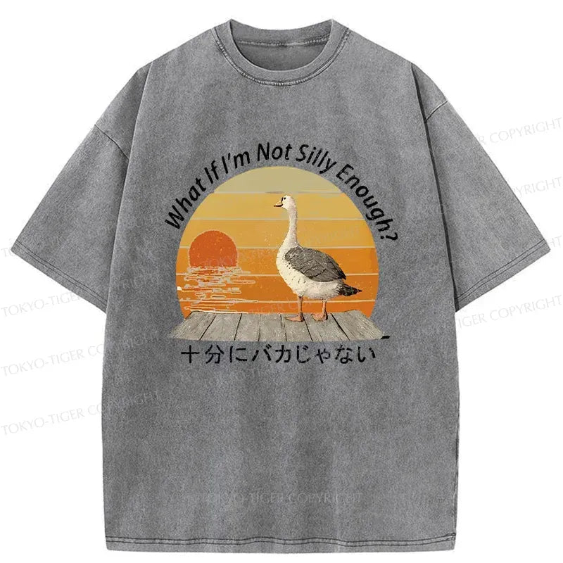 Kyoto-Lion Not A Particularly Stupid Goose Washed T-Shirt