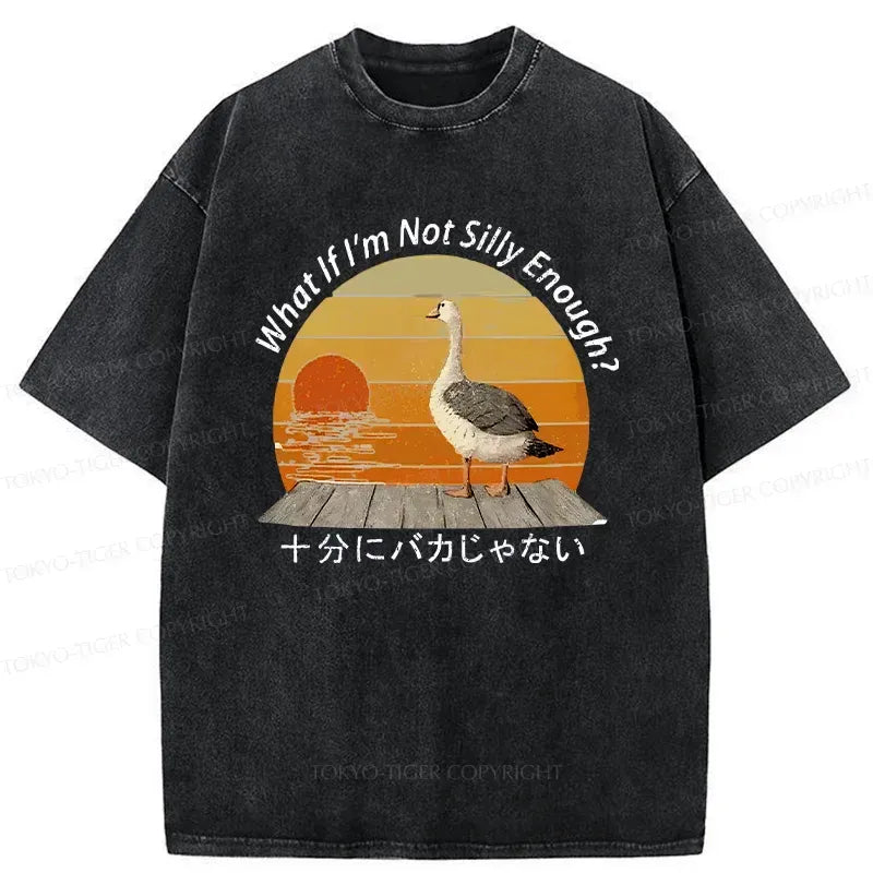Kyoto-Lion Not A Particularly Stupid Goose Washed T-Shirt