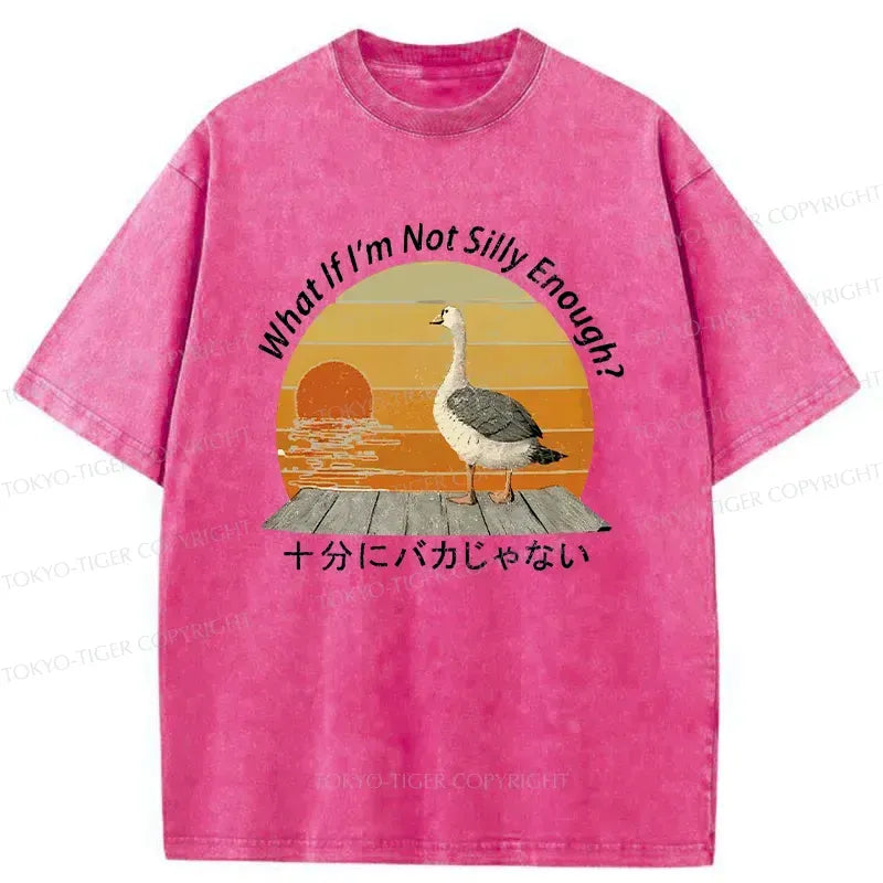 Kyoto-Lion Not A Particularly Stupid Goose Washed T-Shirt