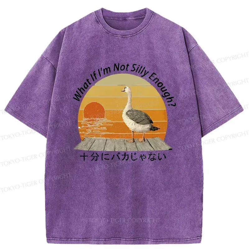 Japanese Vintage Washed T-Shirt for Daily Wear