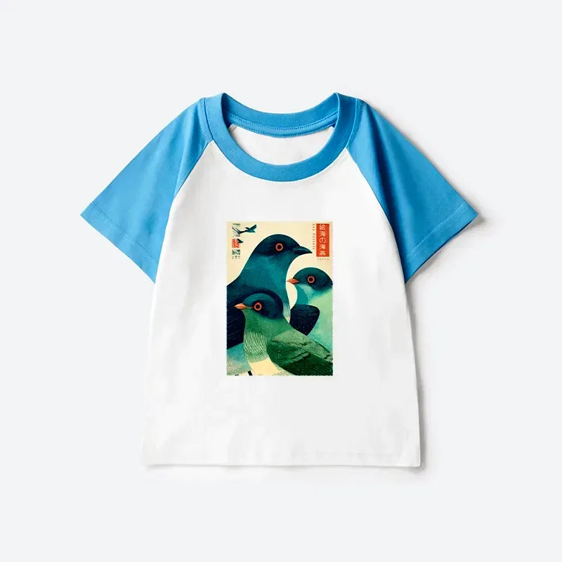 Cute Japanese Kid Raglan for Gift Idea