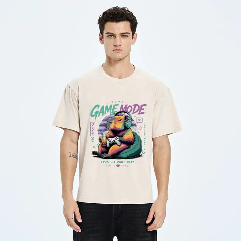 cozy capybara gaming tee for gift