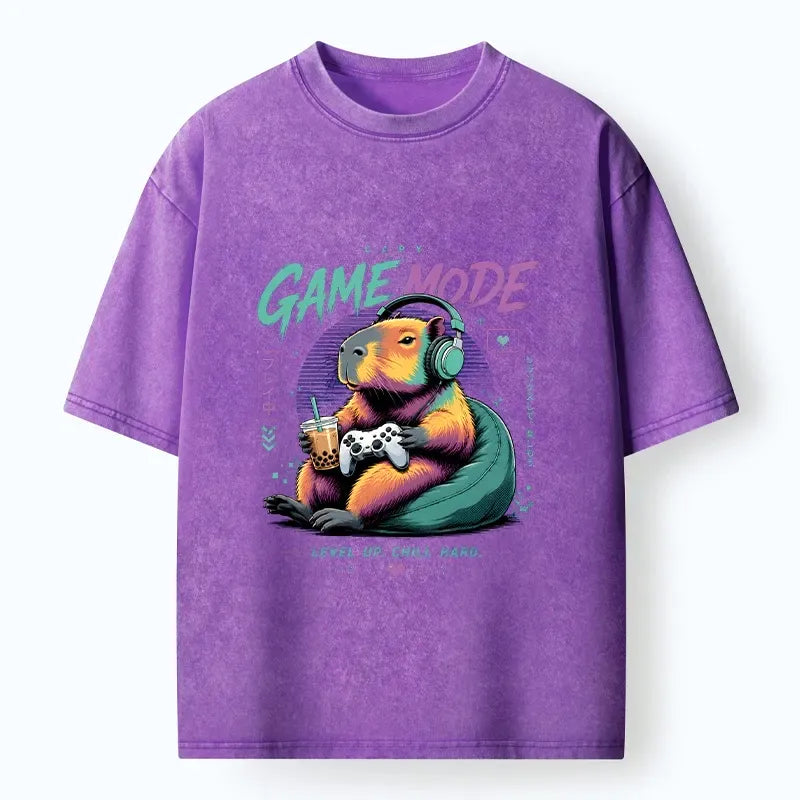 capybara playing video games casual wear