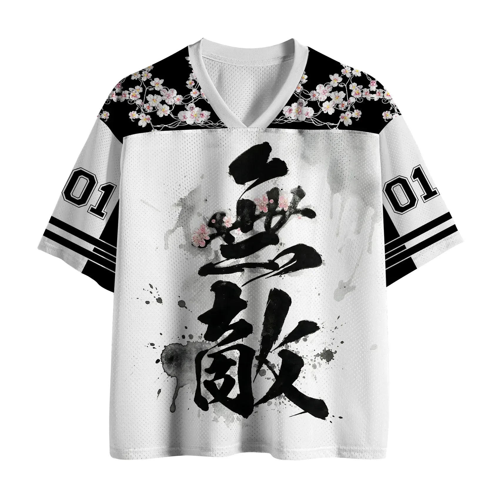 Japanese Kanji Mesh Jersey for Sports