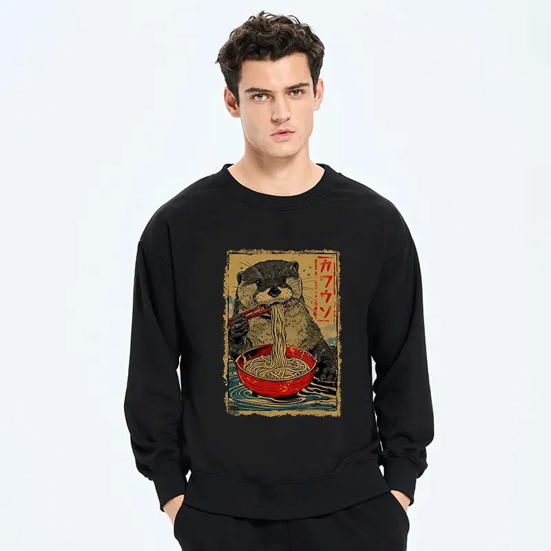 kyoto lion ramen sweatshirt free shipping