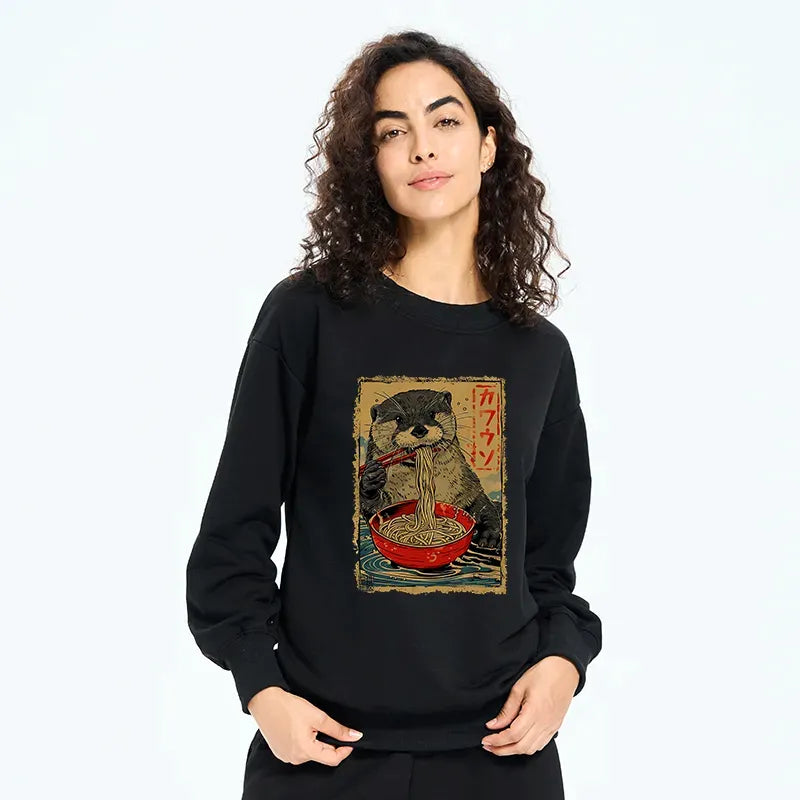 otter ramen japan sweatshirt best seller