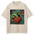 Kyoto-Lion Ramen Lover Goose Funny Washed T-Shirt