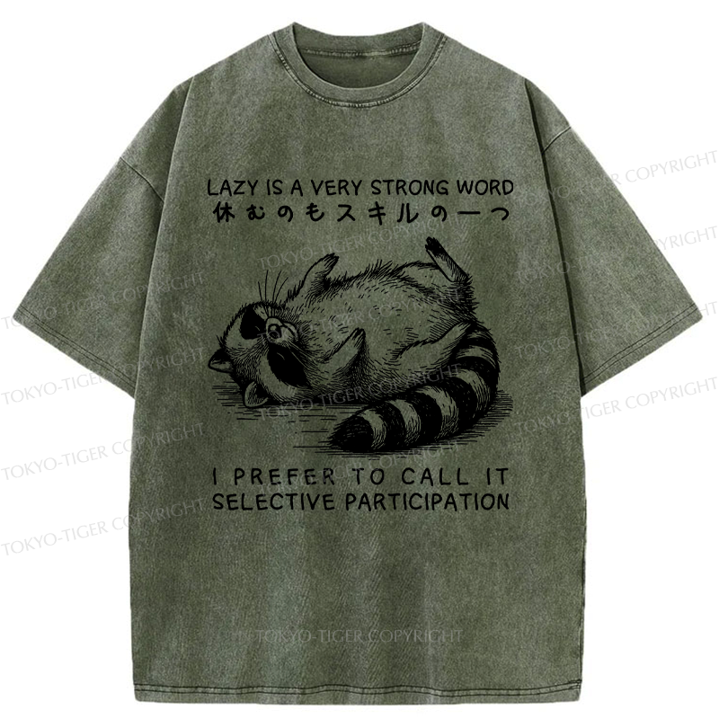 Japanese Vintage Washed T-Shirt Gift for Him