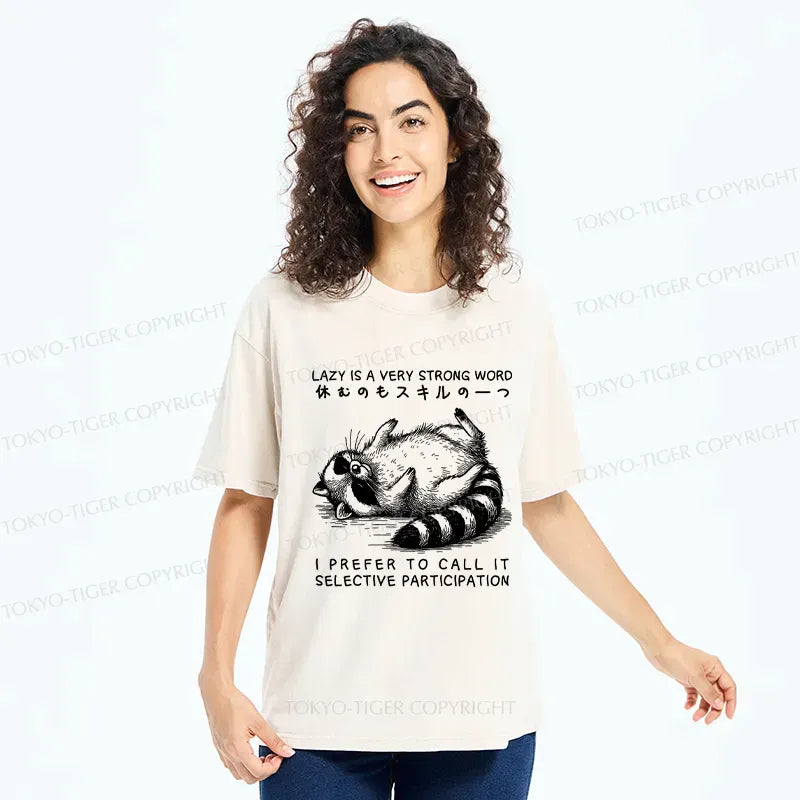 Kyoto Lion Washed Unisex T-Shirt