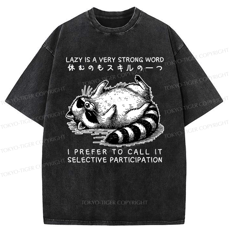 Japanese Vintage Washed T-Shirt Gift for Him