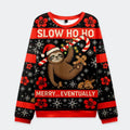 sloth eating gingerbread man christmas sweatshirt