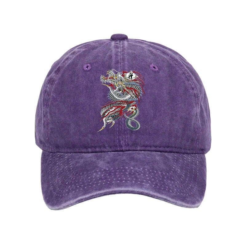 Japanese dragon cap for streetwear