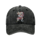 Japanese dragon cap for streetwear