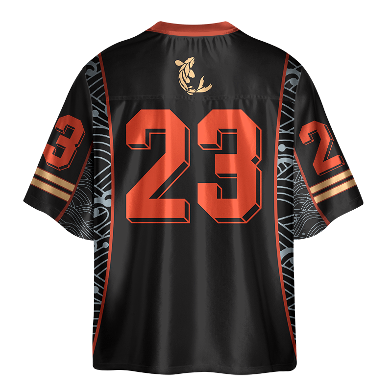 Japanese Sacred Lotus Oversized Jersey for Daily Wear