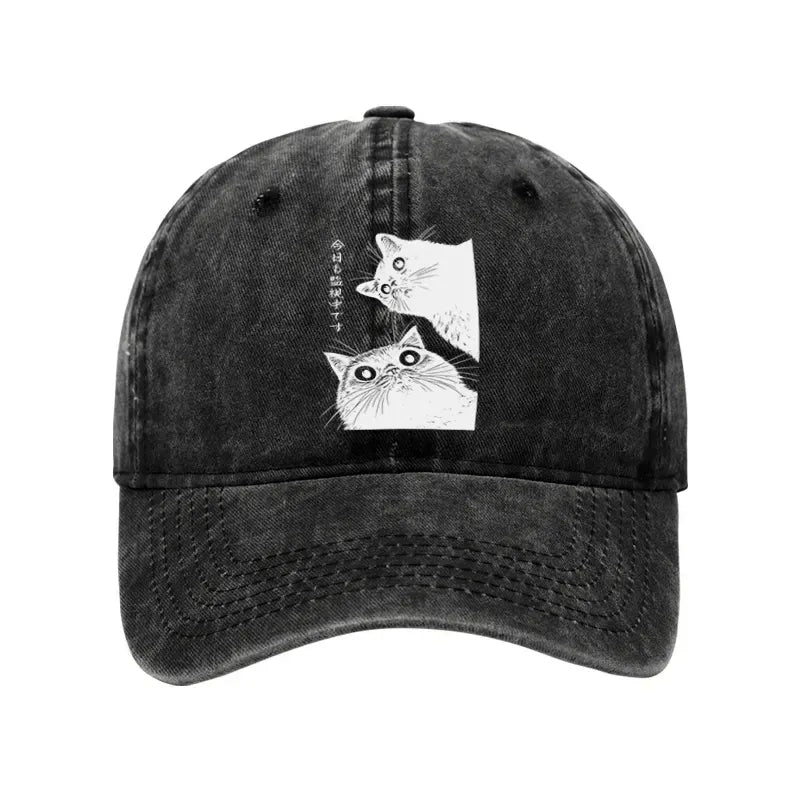 Japanese washed cap for daily wear