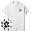 Kyoto-Lion Dragon Totem Embroidered Polo T-Shirt