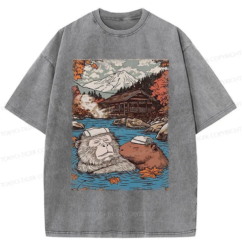 Japanese Capybara T-Shirt for Summer