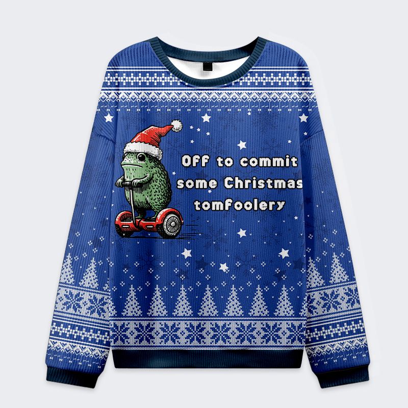 Japanese christmas ugly sweatshirt for men