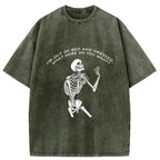 Japanese Vintage Washed Skeleton T-Shirt