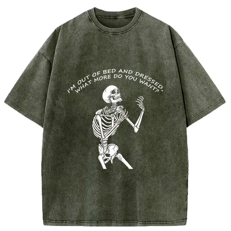 Japanese Vintage Washed Skeleton T-Shirt