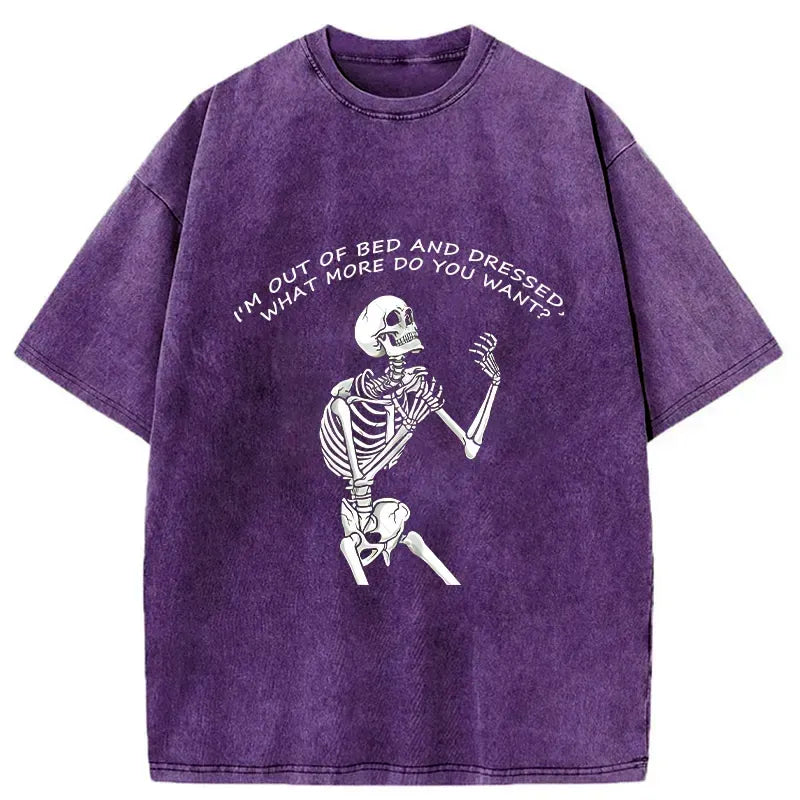 Japanese Vintage Washed Skeleton T-Shirt