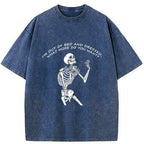 Japanese Vintage Washed Skeleton T-Shirt