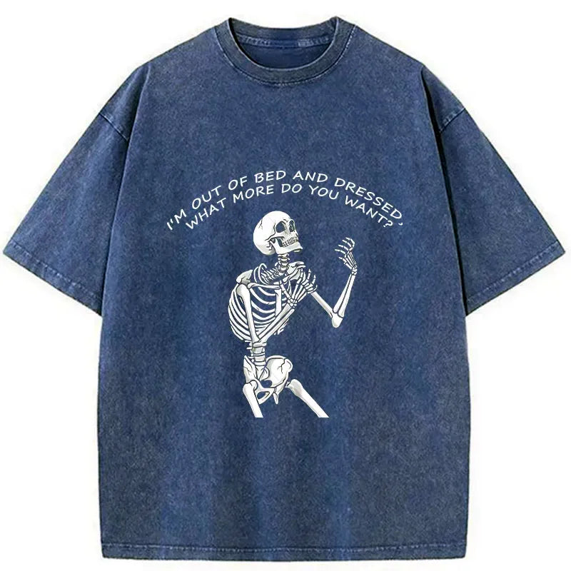 Japanese Vintage Washed Skeleton T-Shirt