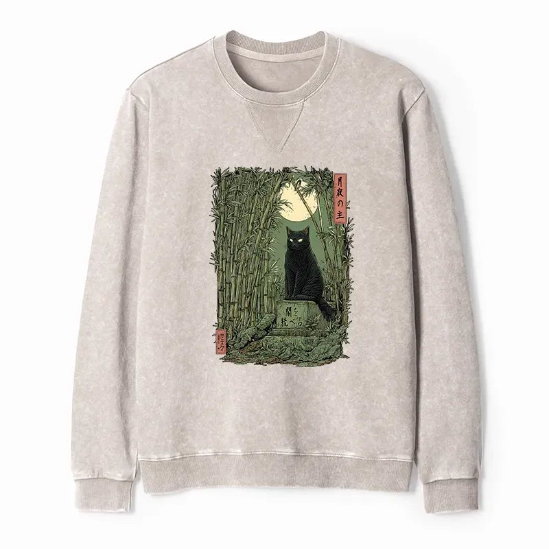 Bamboo Forest Ukiyo-e Sweatshirt for Summer
