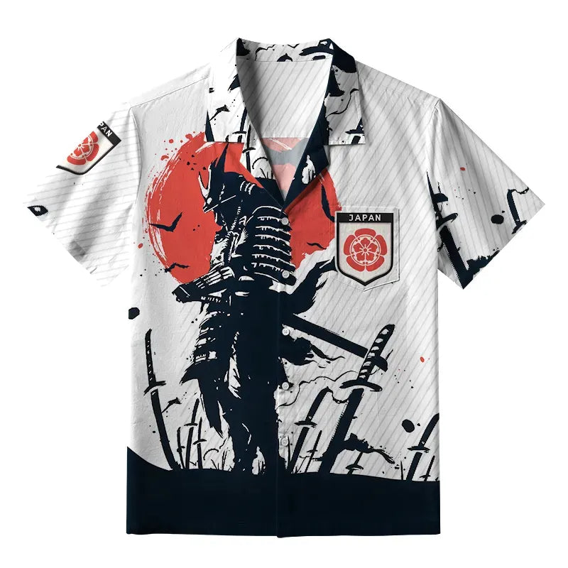 Kyoto-Lion Samurai On The Battlefield Aloha Hawaiian Shirt