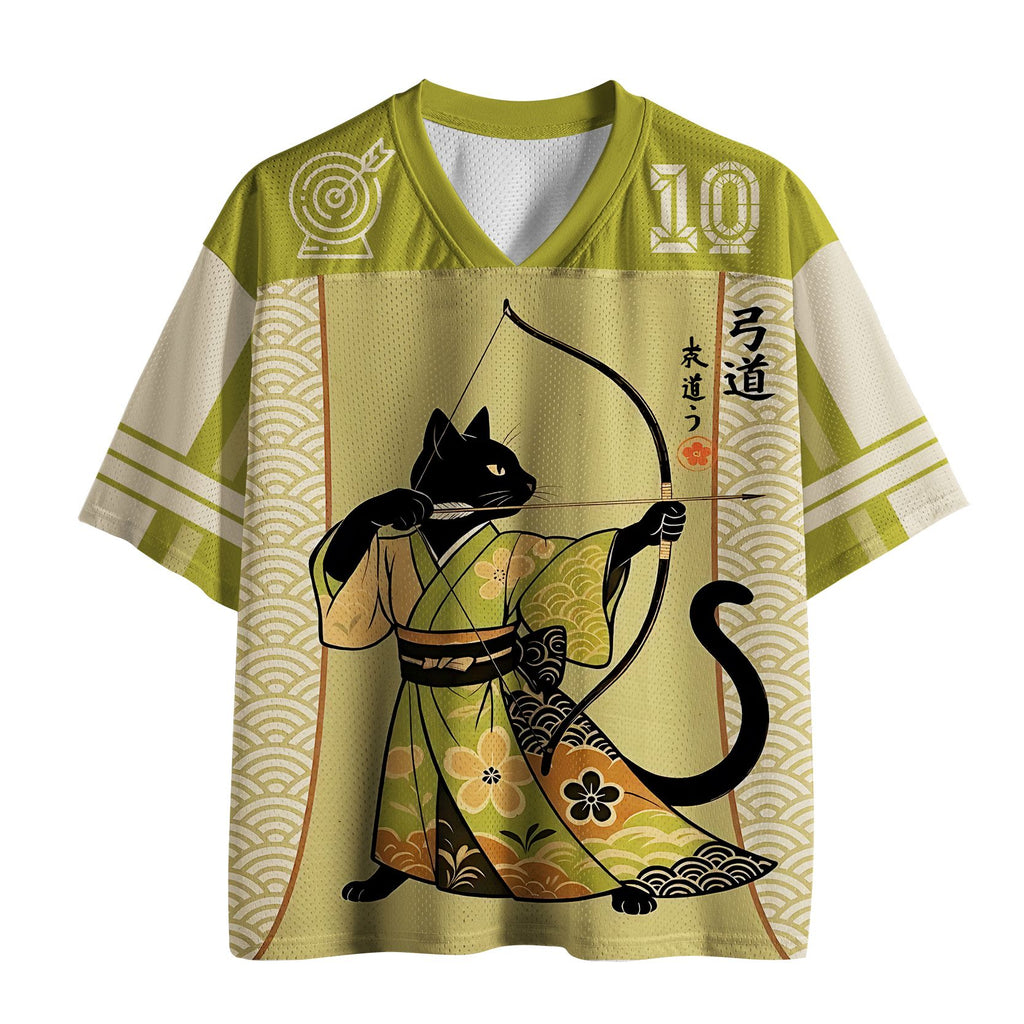 Funny Japan Cat Archery Jersey