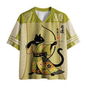 Funny Japan Cat Archery Jersey