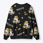 Kyoto-Lion Cute Capybara And Lemon Ugly Cardigan Sweater