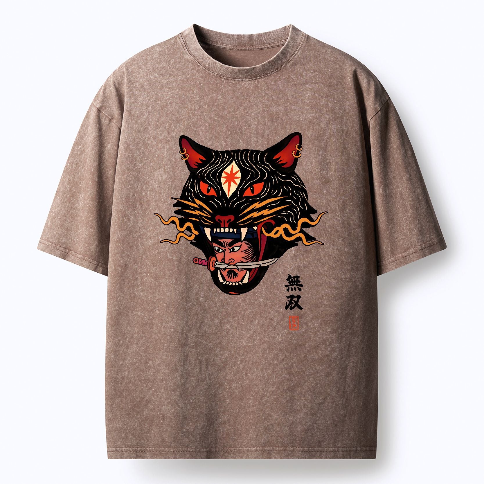Japanese lion t-shirt for daily wear