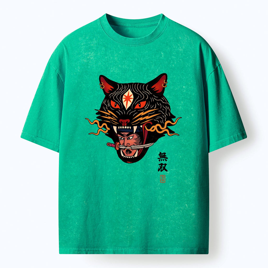 Kyoto-Lion The Unrivaled Beast Washed T-Shirt