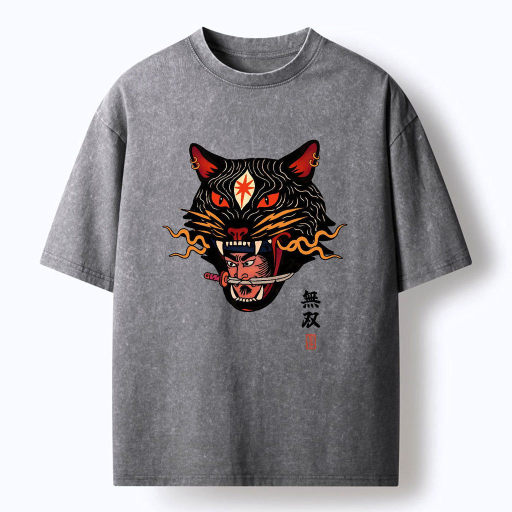 Vintage Kyoto lion washed t-shirt